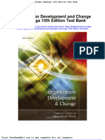 Organization Development and Change Cummings 10th Edition Test Bank