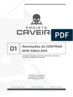 1º Mini simulado questoes do Contran - Projeto Caveira - PRF 2024
