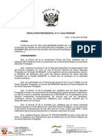 Resolucion Presidencial N 011-2022-Sernanp