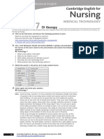 Cambridge English For Nursing Medical Technology Intermediate Unit7 Worksheet - 1