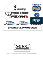 REGLEMENT STANDARD SPORTIF KARTING - 2023 - Surligné JESSY + Commentaires FSAM