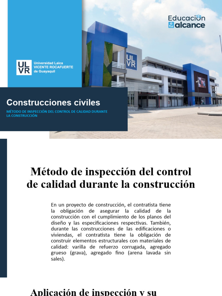 Control de Calidad en Construcción Civil | PDF | Hormigón | Ingeniería