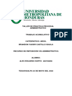 Recurso de Reposicion - Taller ADMINISTRATIVO - Alex Sorto - 200700050