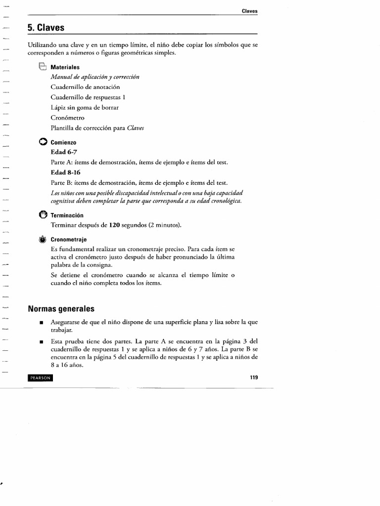 Prueba de Claves para Niños 6-16 Años | PDF | Crecimiento personal y ...