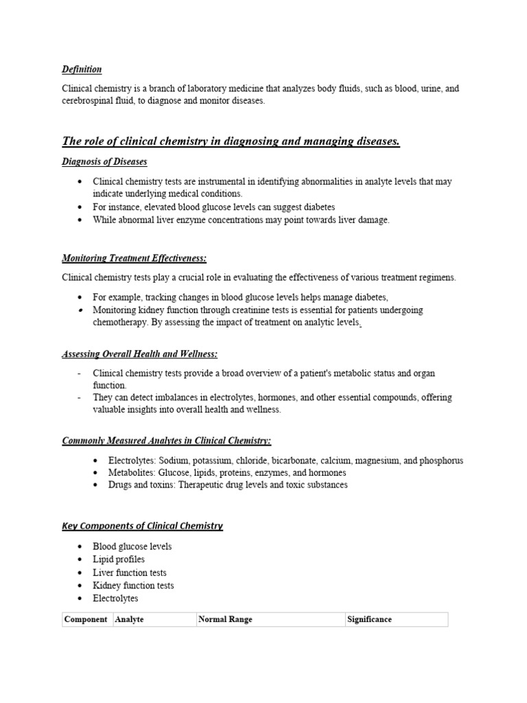 Clinical Chemistry Assignment PDF Spectrophotometry Immunoassay