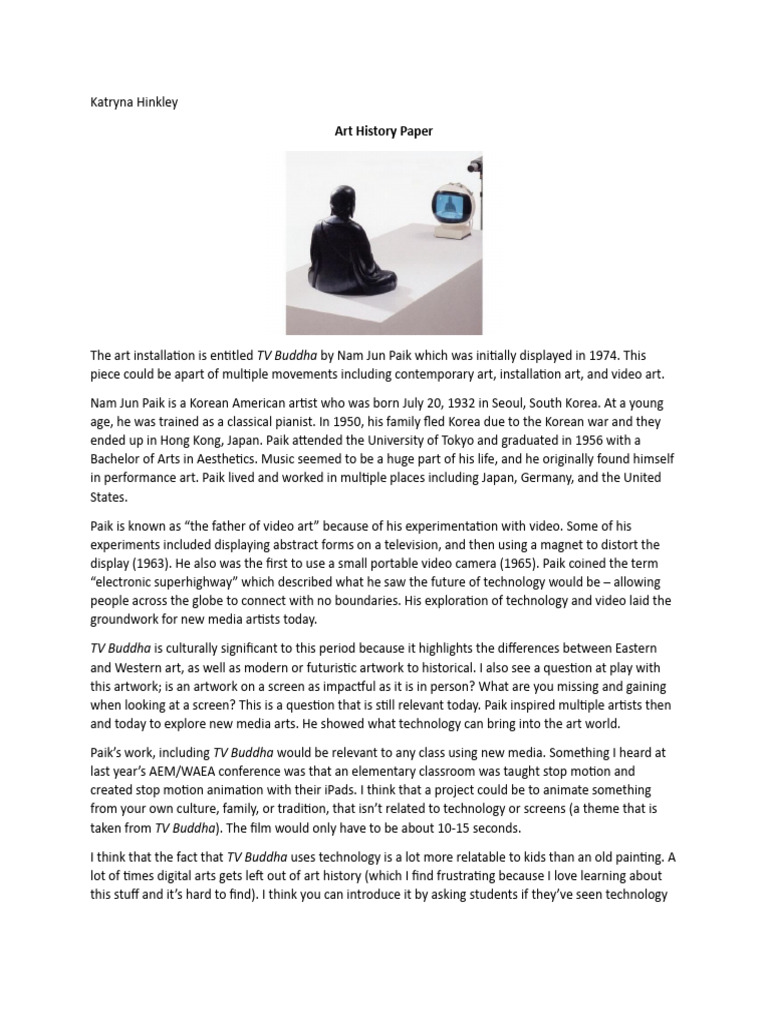 Art History Paper PDF