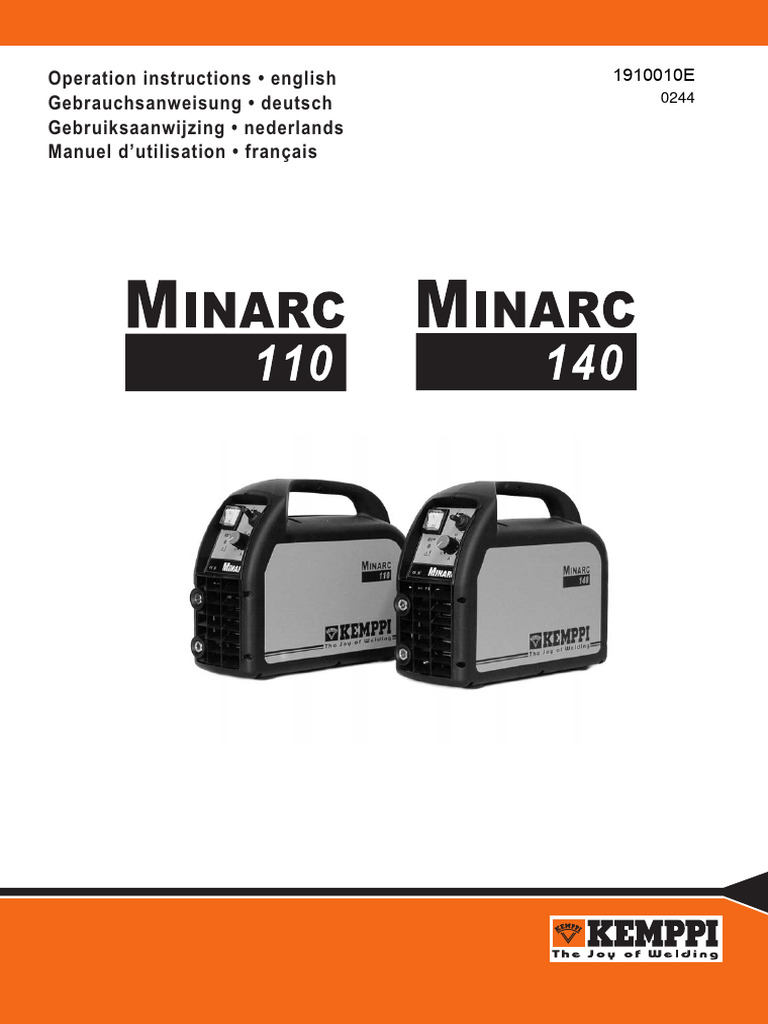 Minarc 110 140 User Manual | PDF | Construction | Welding