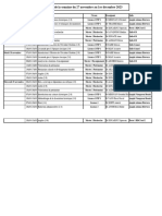 Emploi Du Temps de La Semaine Du 27 Novembre Au 1er Décembre 2023