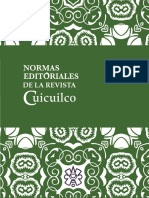 Normas Editoriales de La Revista Cuicuilco