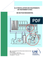 Manuel D'installation Des Systèmes de Traitement D'eau en Résidentiel