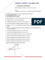 Lista 2 - Cálculo II