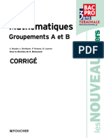Foucher Maths Cahiers Tale AB Corrigé 2187830305