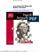 Payroll Accounting 2015 Bieg 25th Edition Test Bank