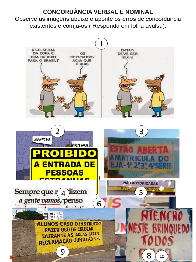 Erros de Concordância: Identificação e Correção | PDF