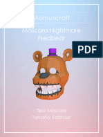 Máscara NightmareFredbear - Momuscraft