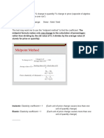 Microeconomics CLEP Key Formulas