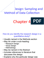 Chapter 4 Research Design Sampling and Data Collection