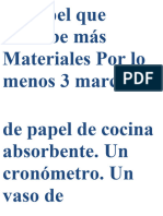 El Papel Que Absorbe Mas