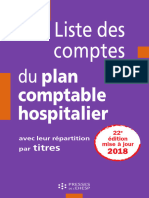 Liste Des Comptes: Du Plan Comptable Hospitalier