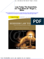 Business Law Today The Essentials 10th Edition Test Bank Roger L Miller