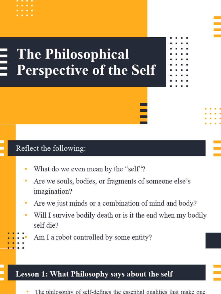 Module 1 philosophical perspective of the self pdf philosophy of