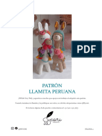 Patrón Llamita Peruana