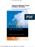 Business Research Methods Cooper 12th Edition Test Bank