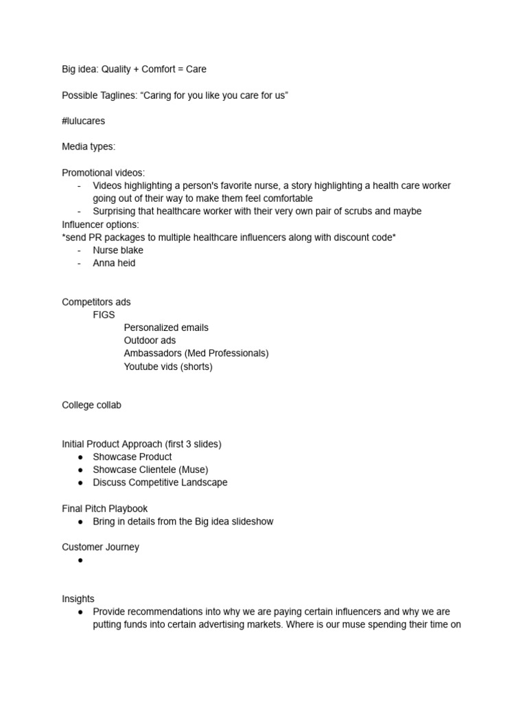 Campaign Planning Notes PDF