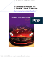 Business Statistics in Practice 7th Edition Test Bank Bruce Bowerman