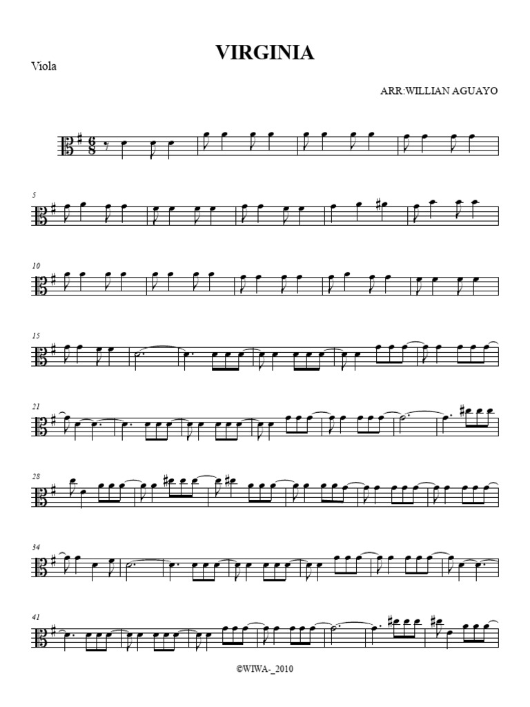 Virginia Score - Viola | PDF