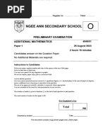 A-Math - Sec 4 - Prelims Exam Paper - 2023 - Ngee Ann Sec