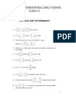 Matrices Questions