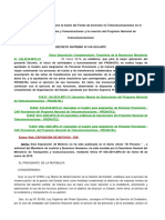 Decreto Supremo Nº018-2018-Mtc Creacion Del Pronatel