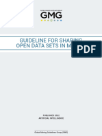 Guideline For Sharing Open Data Sets in Mining: Published 2022 Artificial Intelligence