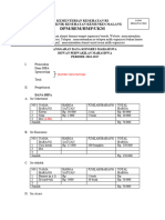 Format Anggaran LPJ