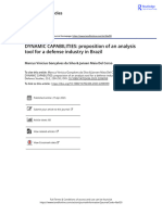 DYNAMIC CAPABILITIES Proposition of An Analysis Tool For A Defense Industry in Brazil