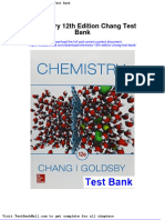 Chemistry 12th Edition Chang Test Bank