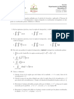 Taller - Matemáticas IV - Integrales - Múltiples