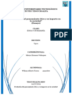 Evolución Del Pensamiento Ético y Su Impacto en La Sociedad