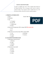 Questionnaire Sample