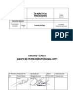 Estudio Técnico de Equipos de Protección Personal Incoasi