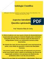 01 - Aspectos Introdutórios Metodologia Científica