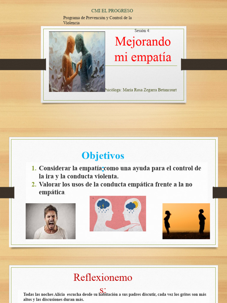 Fomentando la empatía en relaciones | PDF | Empatía | Ira
