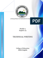 Technical Writing Module 4