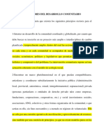 Principios Rectores Del Desarrollo Comunitario