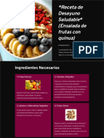 Receta de Desayuno Saludable Ensalada de Frutas Con Quinua 1111