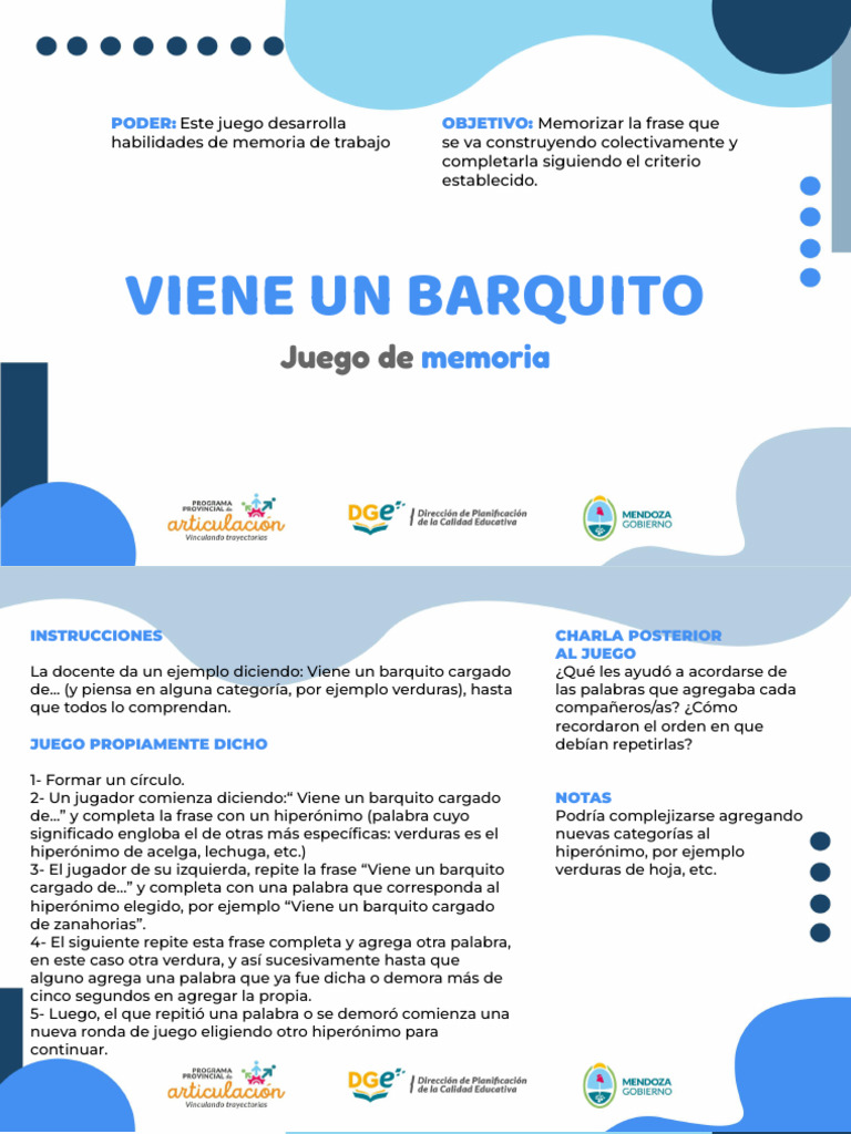 Juegos de Memoria para Niños | PDF | Memoria