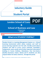 Introductory Guide To Student Portal