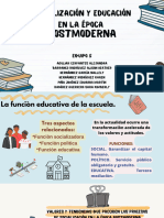 Socializacion y Educacion en La Epoca Postmoderna