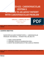 2 - Approach To An Adult Patient With A Cardiovascular Problem